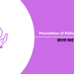 Pollution / Prevention of Pollution Paragraph 2024 (বাংলা অর্থসহ)